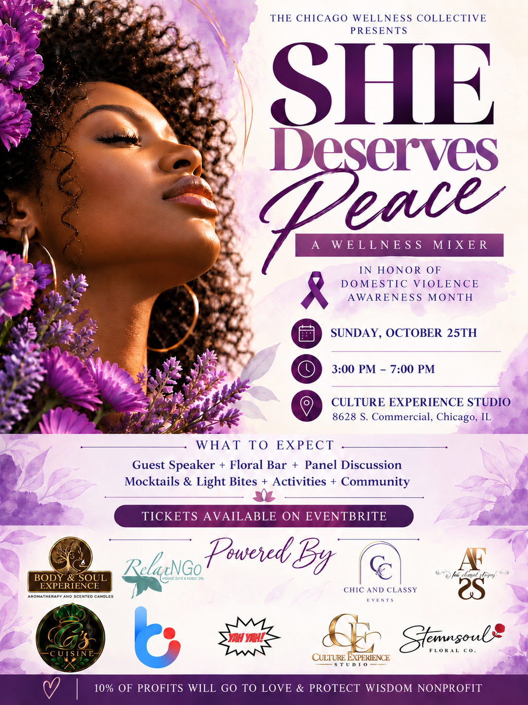 She Deserves Peace: A Wellness Mixer