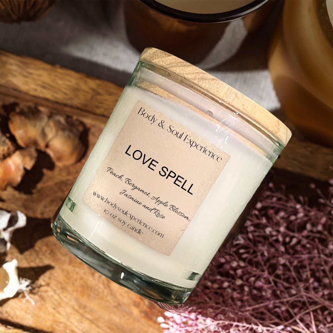LOVE SPELL- Peach, Bergamot, Apple Blossom, Jasmine and Rose Soy