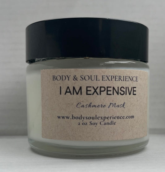 2 oz Intention Candle- I Am Expensive