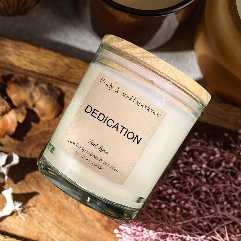 DEDICATION- Pink Lime Soy Candle