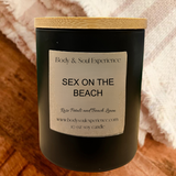 SEX ON THE BEACH-  Rose Petals and Beach Linen Soy Candle