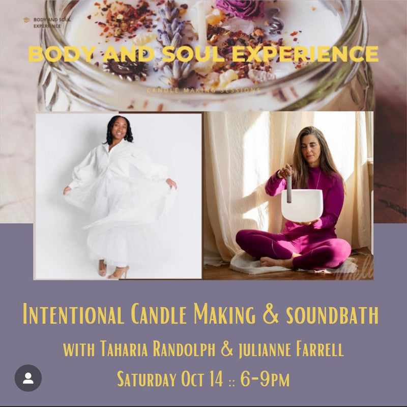 Intentional Candle Making and Sound Bath Experience